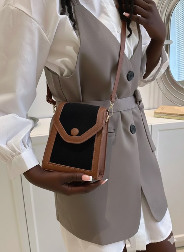 Adjustable Strap Flap Crossbody Bag